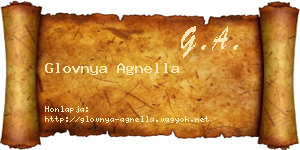 Glovnya Agnella névjegykártya